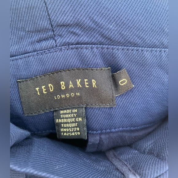 Ted Baker Navy Blue Kendyl Wide Leg Trousers Size 0 - Picture 5 of 6